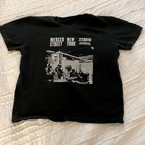 Brandy Melville Oversized black PENELOPE MERCER STREET STUDIO TOP